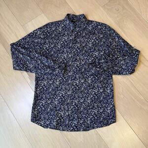 Agnes B Homme Paris Button Up Shirt In Floral Long Sleeve Men’s 36